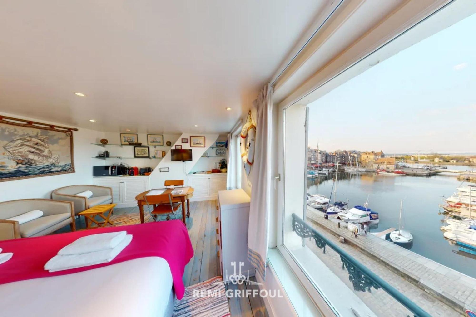 Apartmán Racing The Wind Breathtaking Port View 2 Pers Honfleur Exteriér fotografie